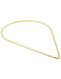 Cadena Gargantilla Clip 6 por 2.5 mm 60 cm Oro Sólido 14k