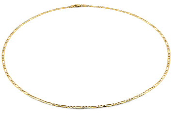 Cadena Para Caballero 3mm 65 Cm Oro Sólido 14k