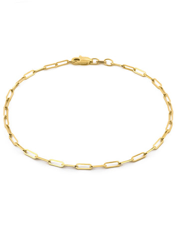 Pulsera Clip 1.5 mm 18 cm Oro Solido 10k