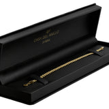 Pulso Trenzado Oro Sólido 21 cm 14k