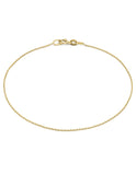Pulsera Rolo 18 cm Oro Solido 14k