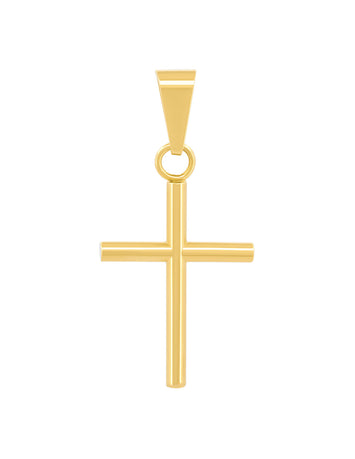 Dije Cruz Tubo 2.1 cm Oro 14k
