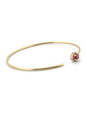 Pulsera Aro Rubí Diamantes Naturales Oro Sólido 18k