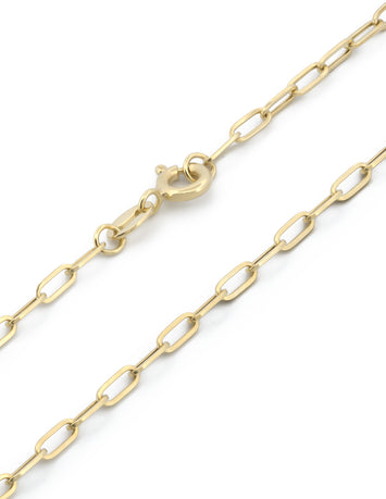 Pulsera Clip 2 por 4 mm 18 cm Oro Solido 10k