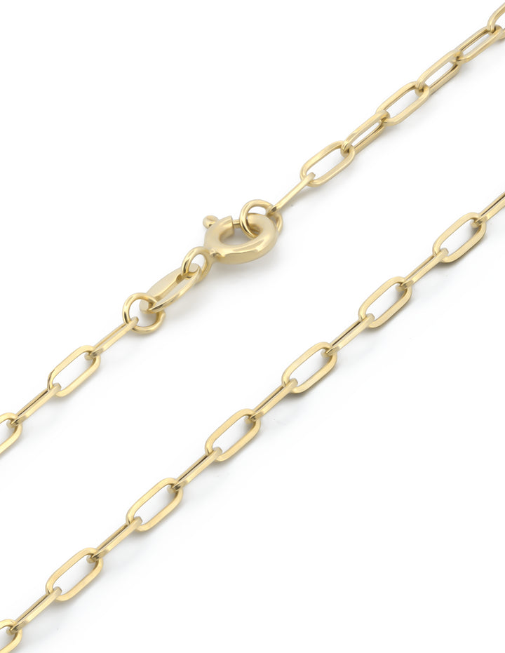 Pulsera Clip 2 por 4 mm 18 cm Oro Solido 10k