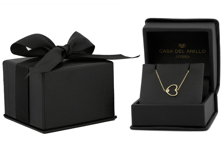 Pulsera Corazón Zirconia Oro Sólido 10k