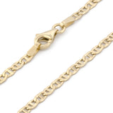 Pulsera Tejido Grano 2.5 mm  21 cm Oro Amarillo Sólido 10k
