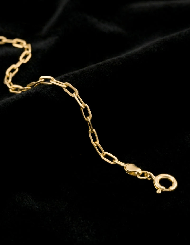Pulsera Clip 2 por 4 mm 18 cm Oro Solido 10k