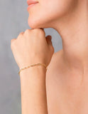 Pulsera Clip 2 por 5 mm 18 cm Oro Solido 10k