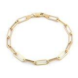 Pulsera Clip 4 mm 18.5 cm oro sólido 10k