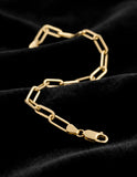 Pulsera Clip 4 mm 19 cm oro sólido 10k