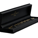Pulsera Clip 4 mm 18.5 cm oro sólido 10k