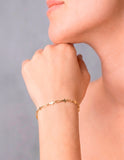 Pulsera Clip Cruces Oro Sólido 14k