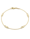 Pulsera Infinitos Lisos Oro Solido 10k