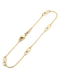Pulsera Infinitos Lisos Oro Solido 10k