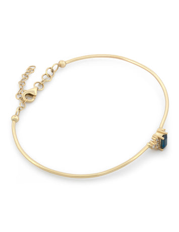 Pulsera Aro Zafiro Diamantes Naturales Oro Sólido 14k