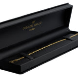 Pulso Barbada Diamantada 3.5 mm 18.5 cm Oro Sólido 14k