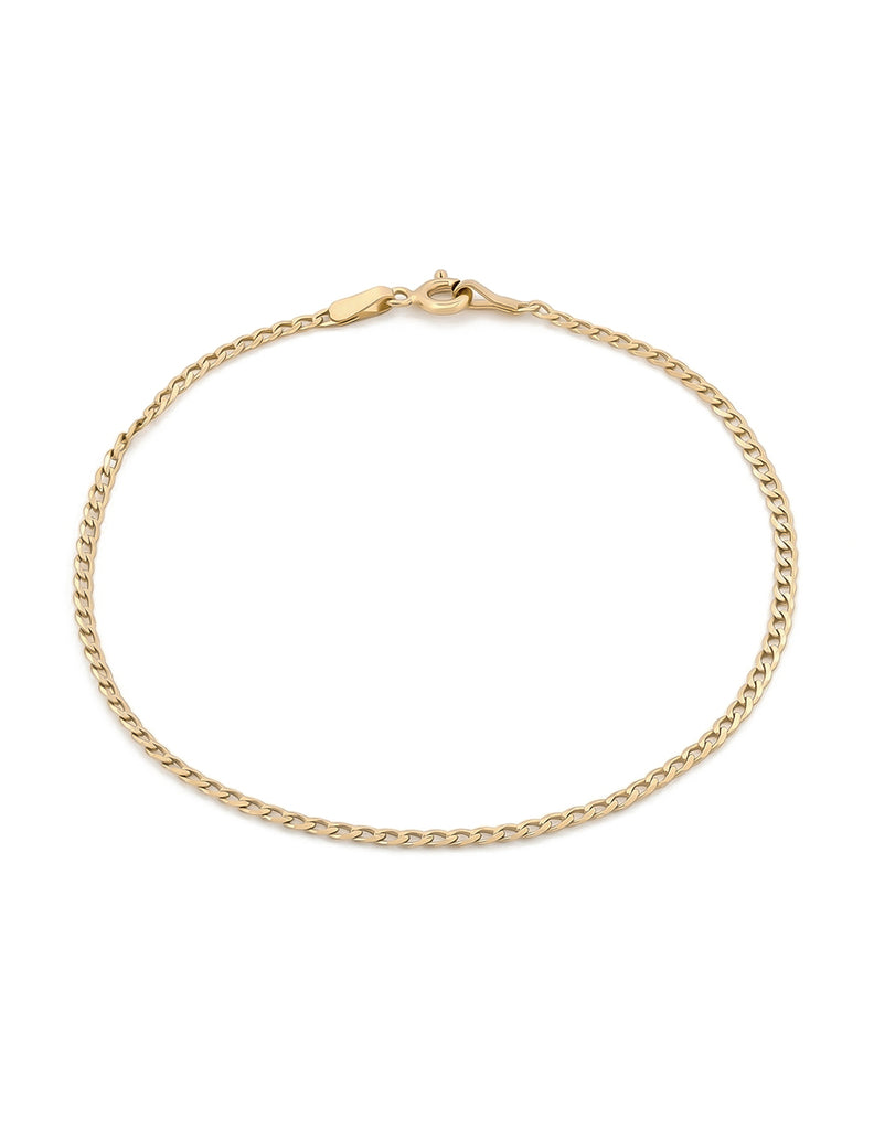 Pulso Barbado 2 Mm Oro Sólido 10k