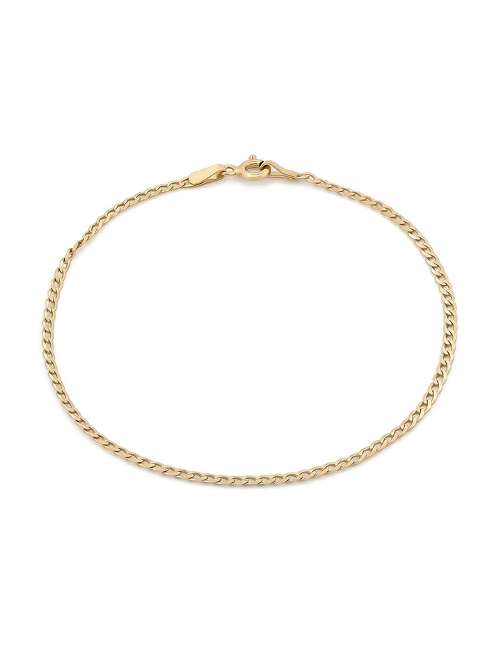 Pulso Barbado 2 Mm Oro Sólido 10k