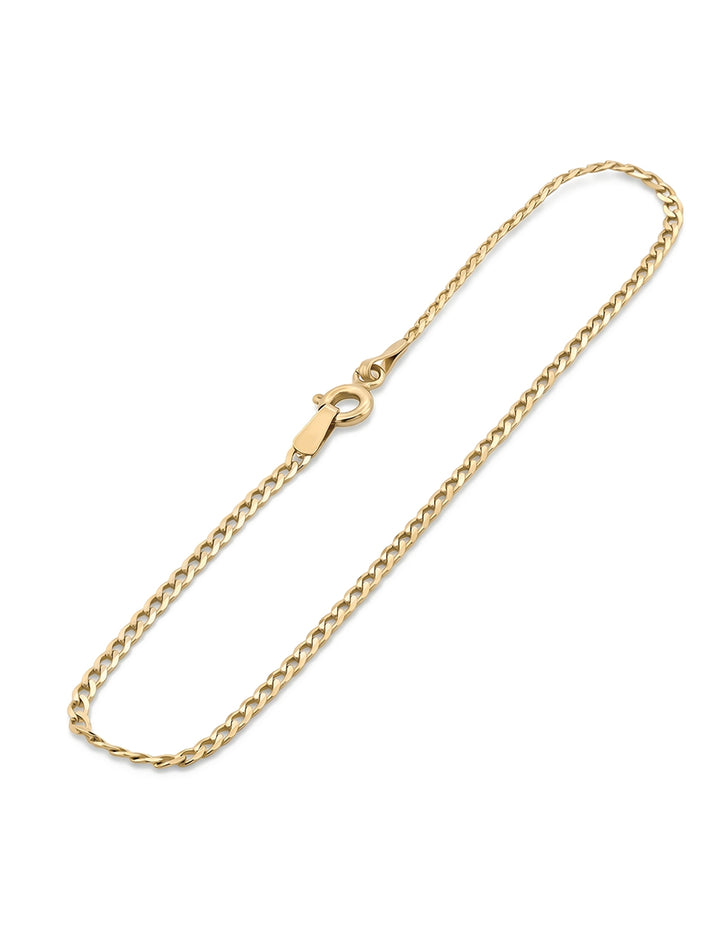 Pulso Barbado 2 Mm Oro Sólido 10k