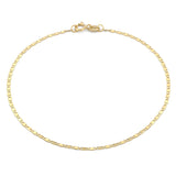 Pulso Espejo 1 mm 18 cm Oro Sólido 14k
