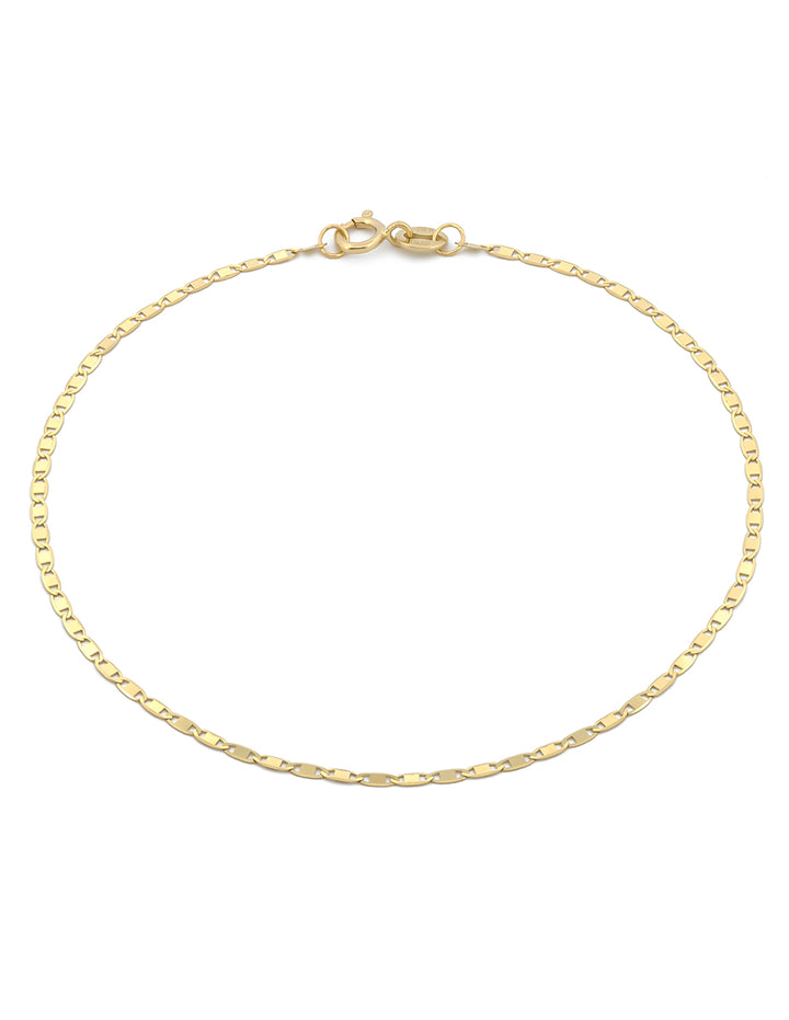 Pulso Espejo 1 mm 18 cm Oro Sólido 14k