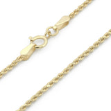 Pulso Torzal 1 mm 18.5 cm Oro Sólido 14k