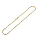 Pulso Torzal 1 mm 18.5 cm Oro Sólido 10k