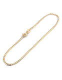 Pulso Barbado Diamantado 2 Mm Oro Sólido 10k