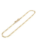 Pulso Figaro 2 mm Diamantado Oro Sólido 10k