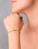 Pulso Tejido Rolos Oro Sólido 14k