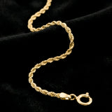Pulso Torzal 1 mm 18.5 cm Oro Sólido 10k