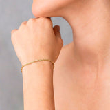 Pulso Torzal 1 mm 18.5 cm Oro Sólido 10k