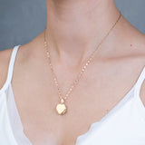 Dije Relicario Corazón 1.6 cm  Oro Sólido 14k