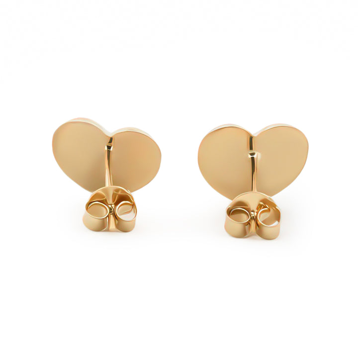 Hermosos Aretes Corazón Para Dama Oro Sólido 10k