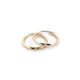 Arracadas Facetadas Oro Sólido  1.2 cm Oro Sólido 10K