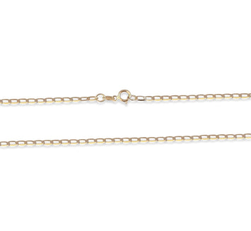 Estilo Barbada Inglesa Diamantada 2 mm Oro Sólido 14k 50 Cm