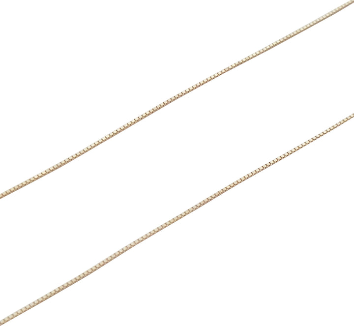 Cadena Cubo Oro Italiano Sólido 10k 60 Cm