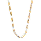 Cadena Estilo Cartier Diamantada Oro Italiano Sólido 10k 50 cm
