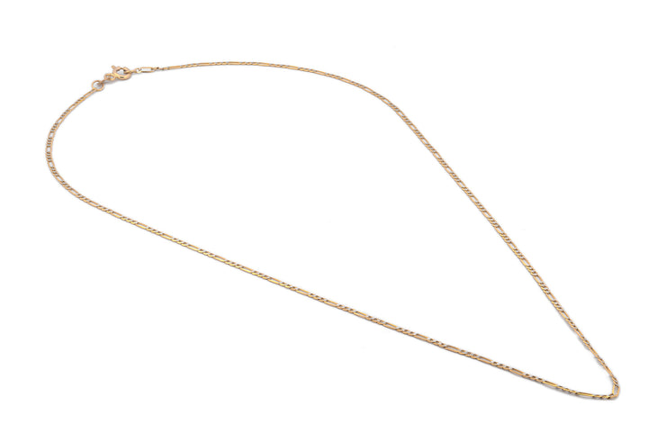 Cadena Estilo Cartier Diamantada Oro Italiano Sólido 10k 50 cm