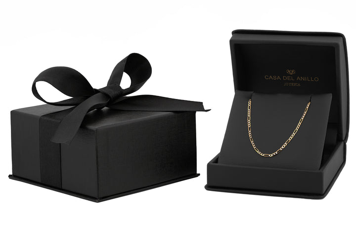 Cadena Estilo Cartier Diamantada Oro Italiano Sólido 10k 55 cm