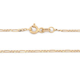 Cadena Figaro 2 mm Oro Sólido 14k 50 cm