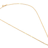 Cadena Estilo Singapur Oro Italiano Sólido 14k 40 cm