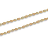 Cadena Oro Florentino Espejo 3.5 mm 45 cm Oro Sólido 14k
