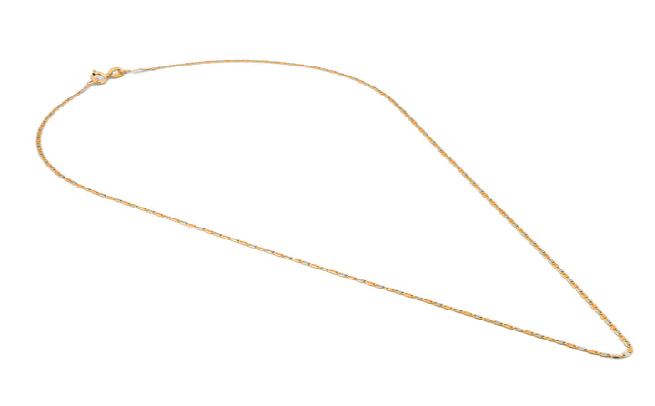 Cadena Gucci Espejo Oro Sólido Florentino Italiano 10k 45 cm
