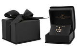 Cadena Gargantilla Corazones Con Zirconias Oro Solido 10k