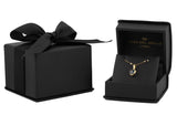 Cadena Y Dije Ojo Corazón Mini Oro Sólido 14k