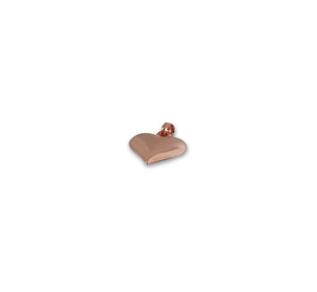 Dije Corazón Mediano Para Dama Oro Rosa Sólido 14k