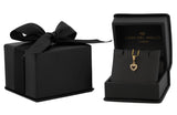 Dije Corazón Mini Zirconias Para Pandora Oro Sólido 14k