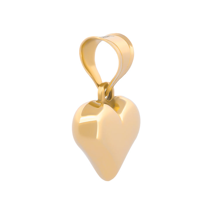 Dije Corazón 1.1 cm Oro Sólido 14k